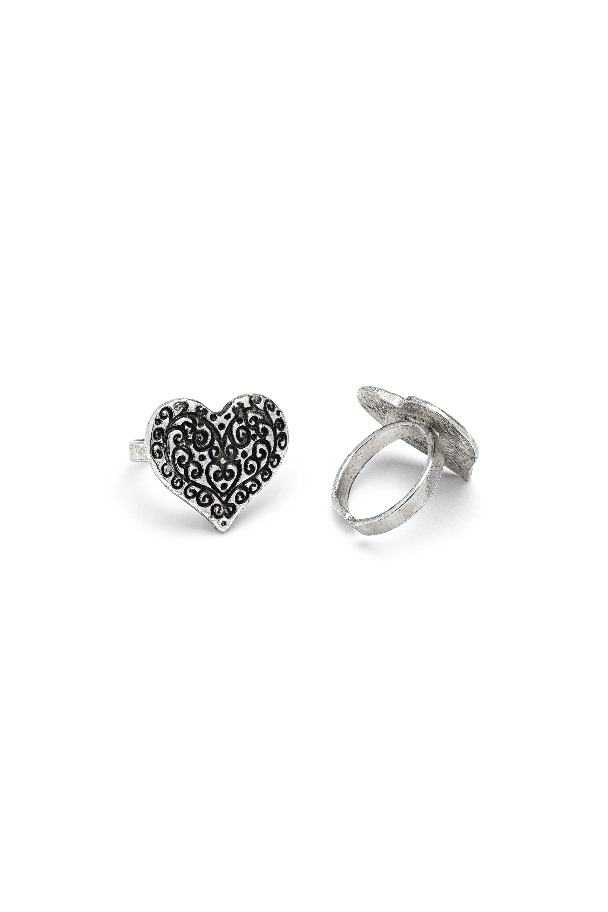 ANELLO FASCIA CUORE INCISO - Image 4