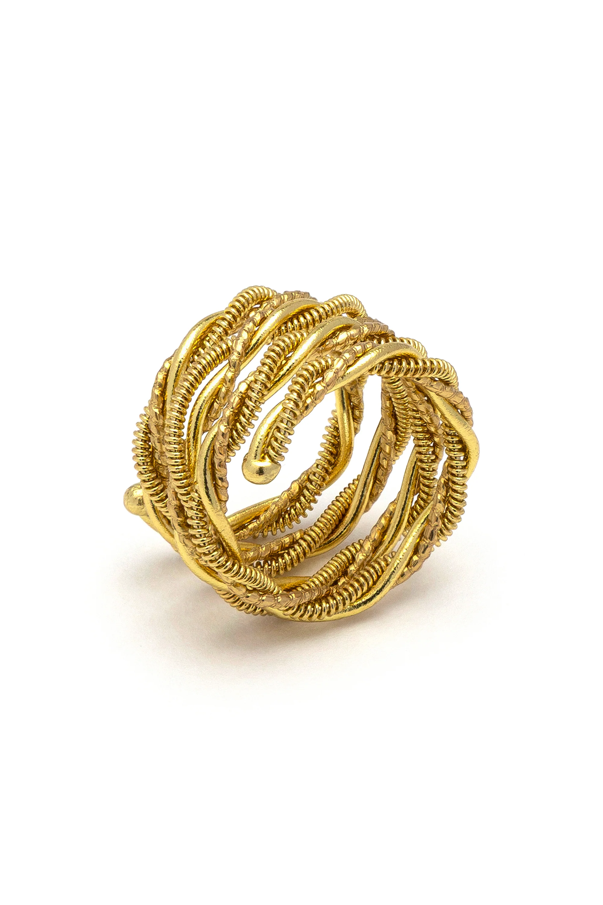 ANELLO FASCIA MULTILINEE INTRECCIATE - Image 3