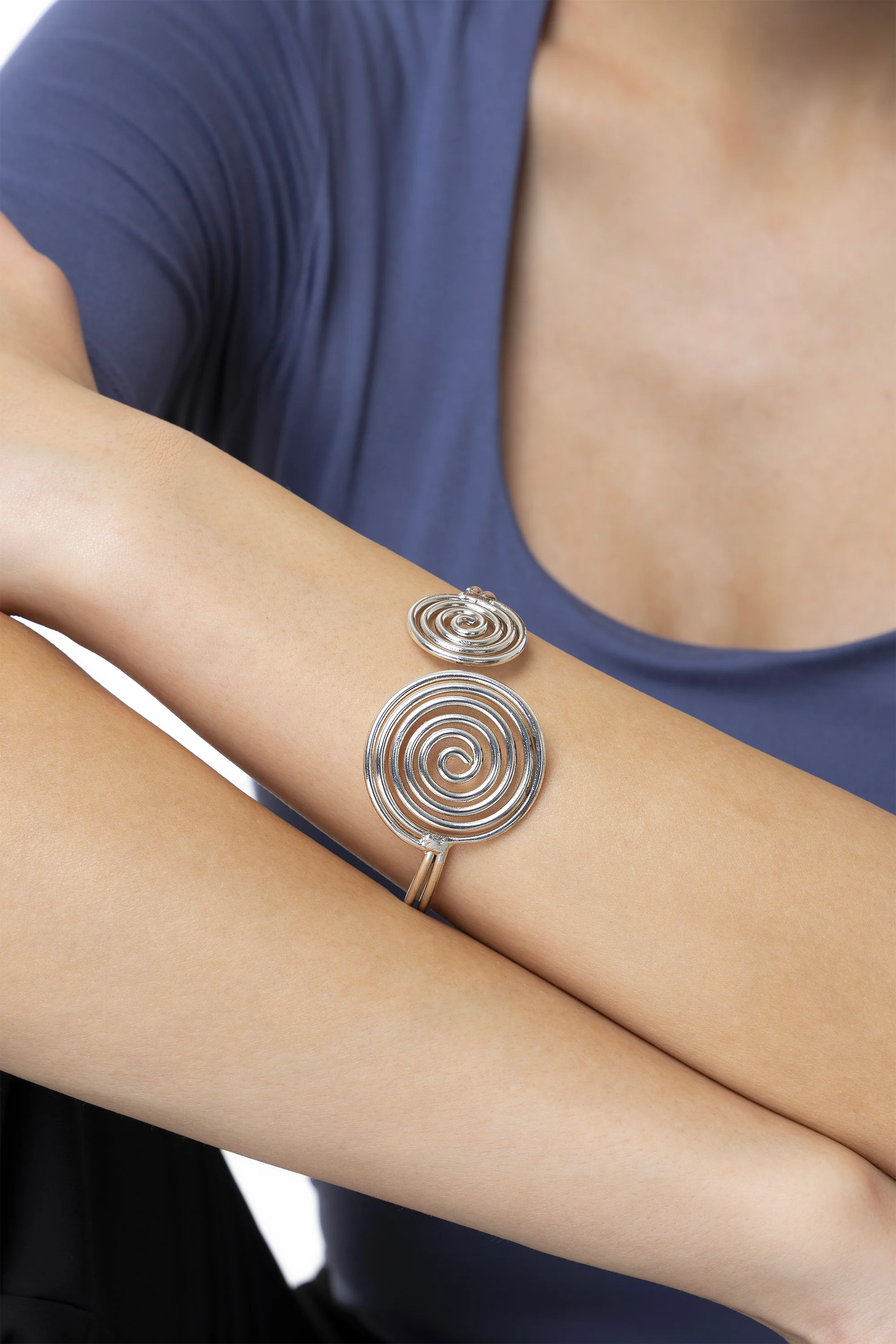 BRACCIALE 2 SPIRALI SILVER - Image 2