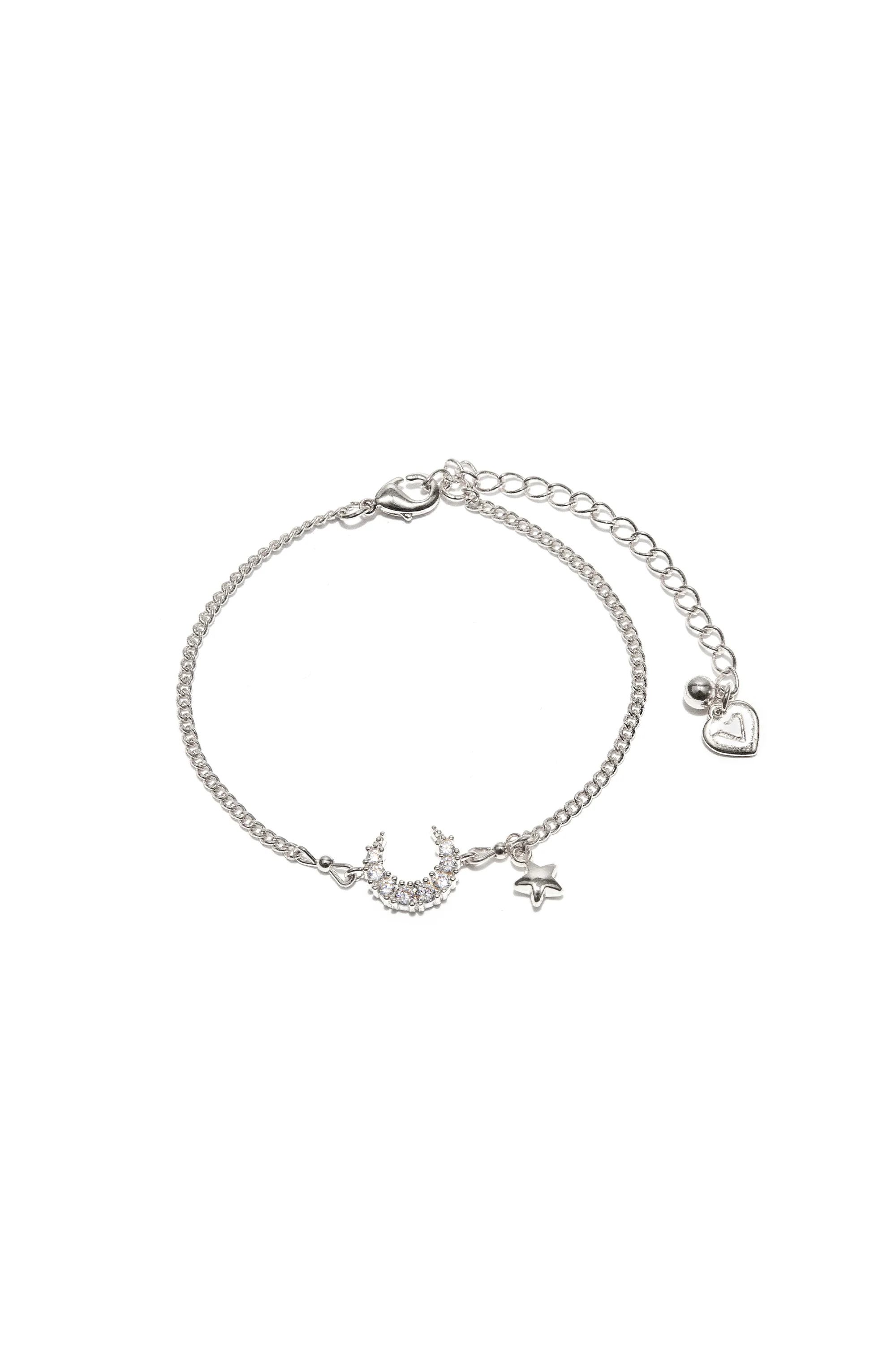 BRACCIALE CATENA LUNA MICRO ZIRCONI