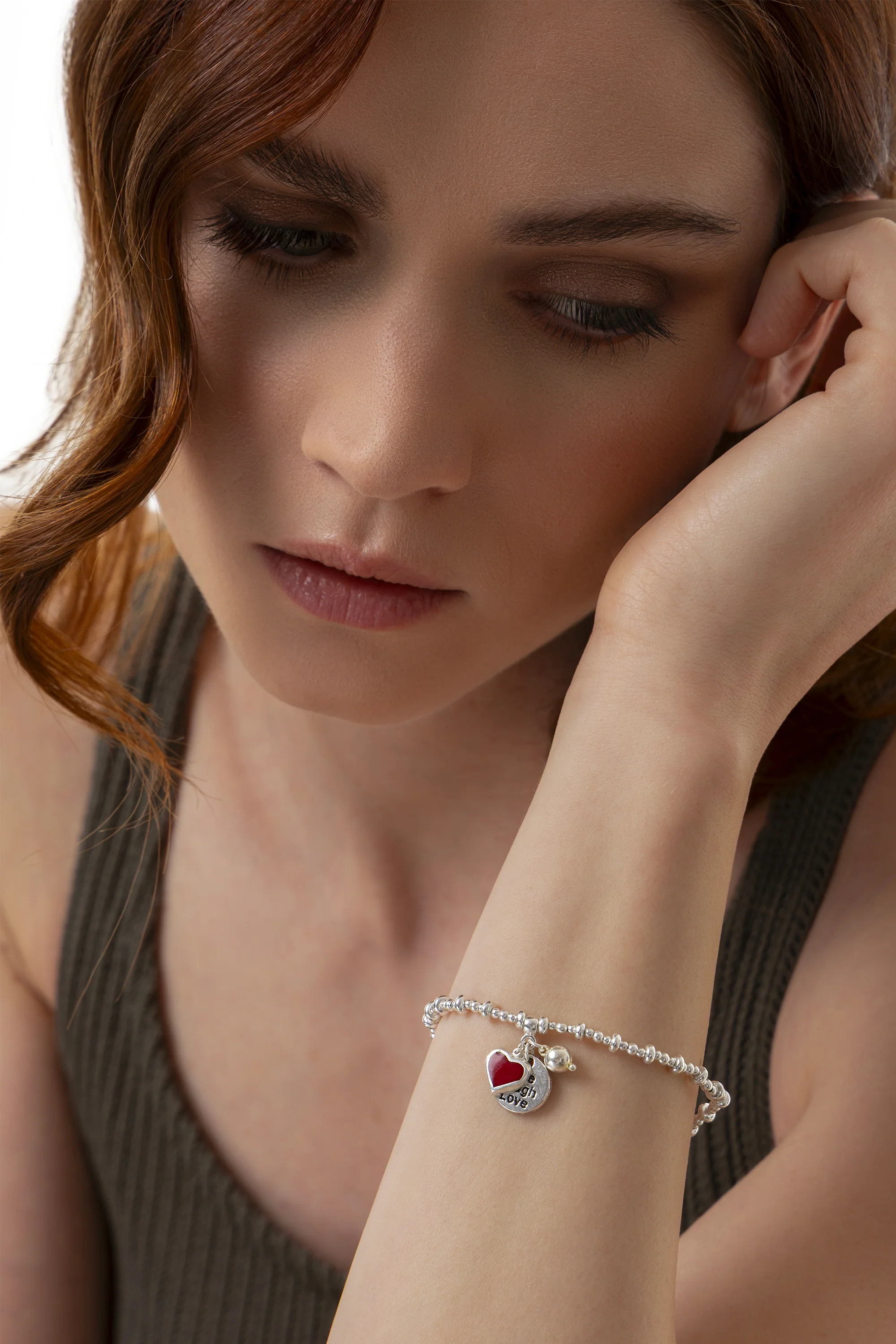 BRACCIALE ELASTICO PENDENTE 'LIVE LAUGH LOVE' - Image 2