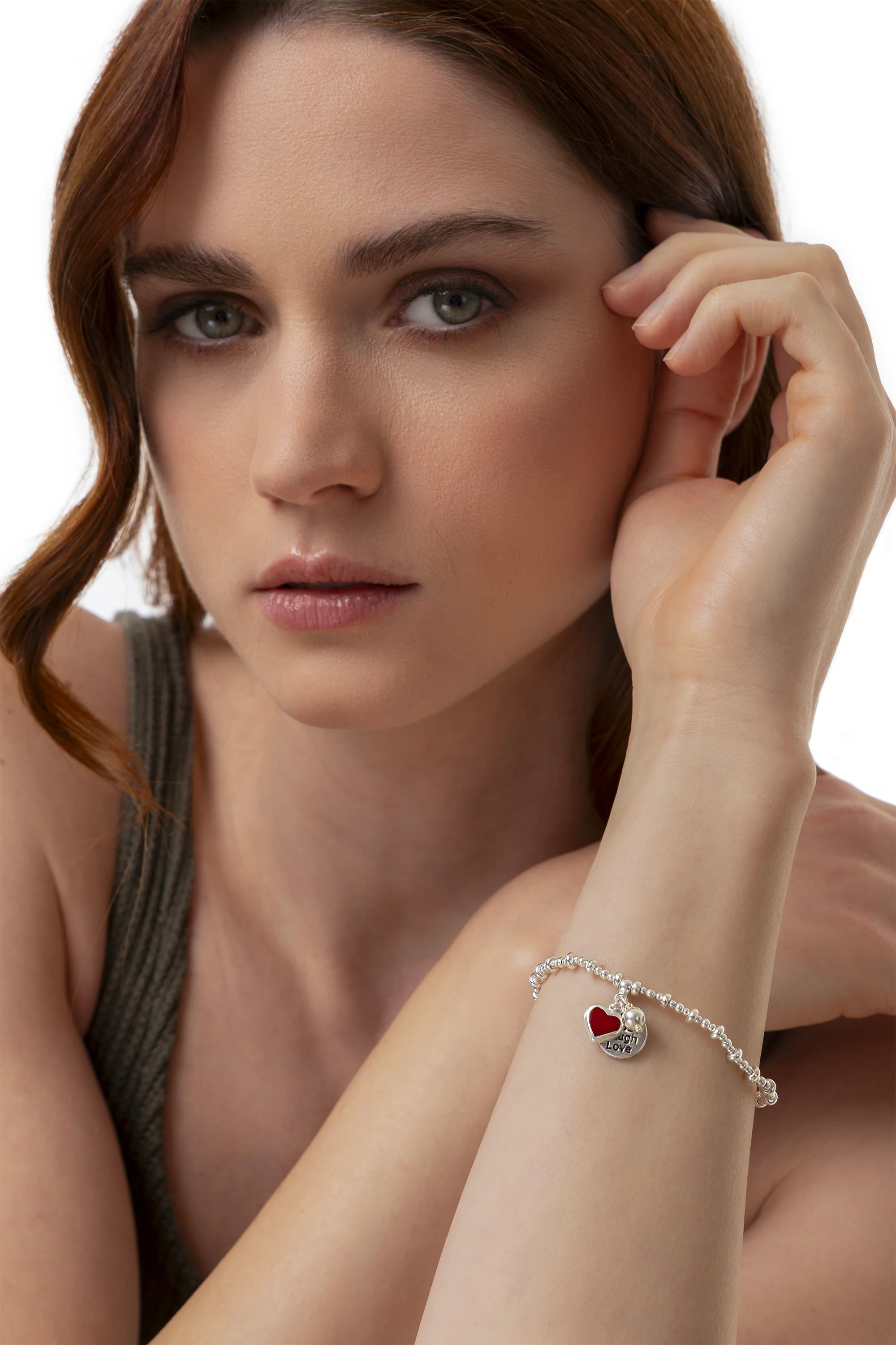 BRACCIALE ELASTICO PENDENTE 'LIVE LAUGH LOVE' - Image 3