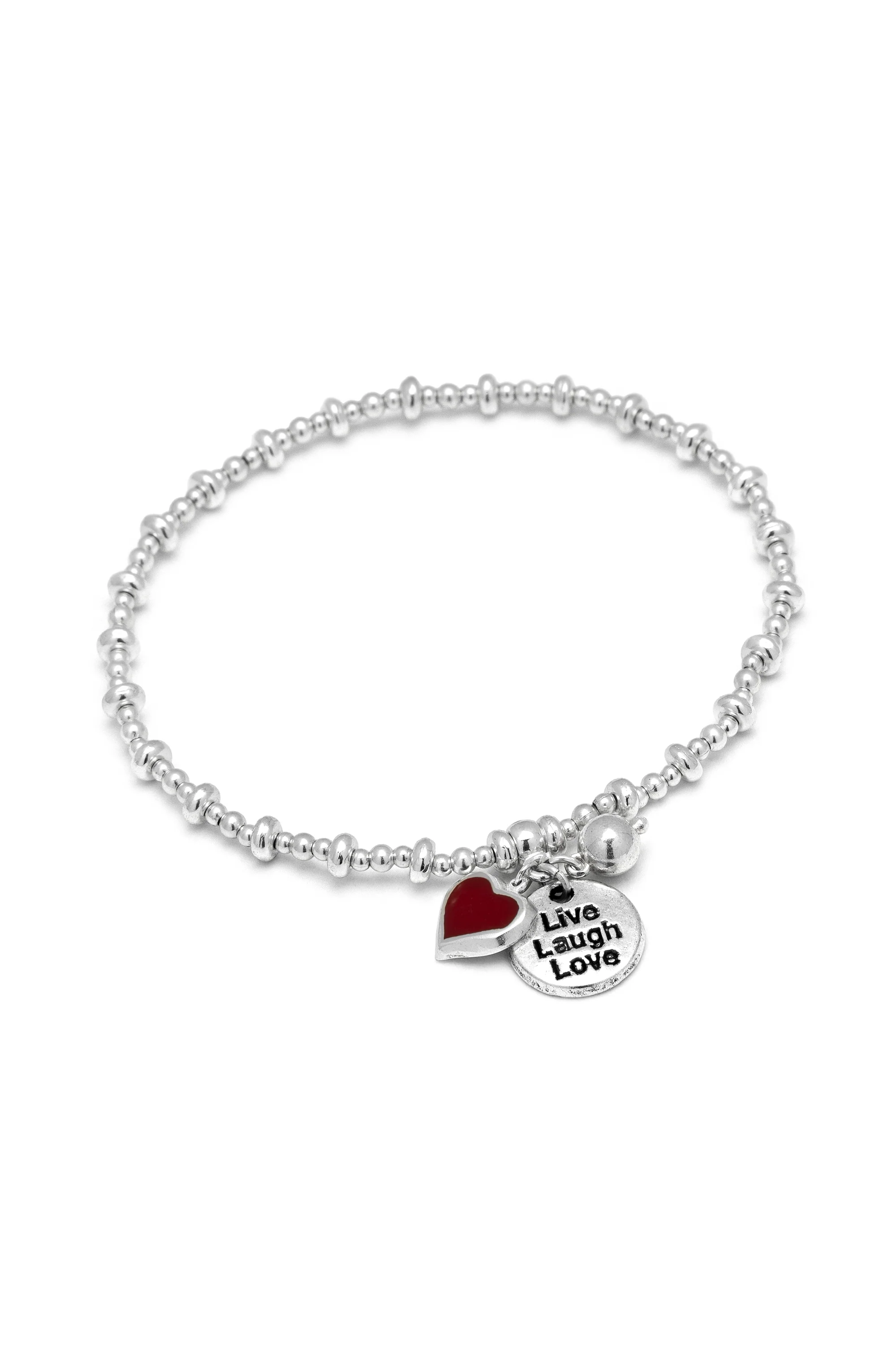 BRACCIALE ELASTICO PENDENTE 'LIVE LAUGH LOVE' - Image 4