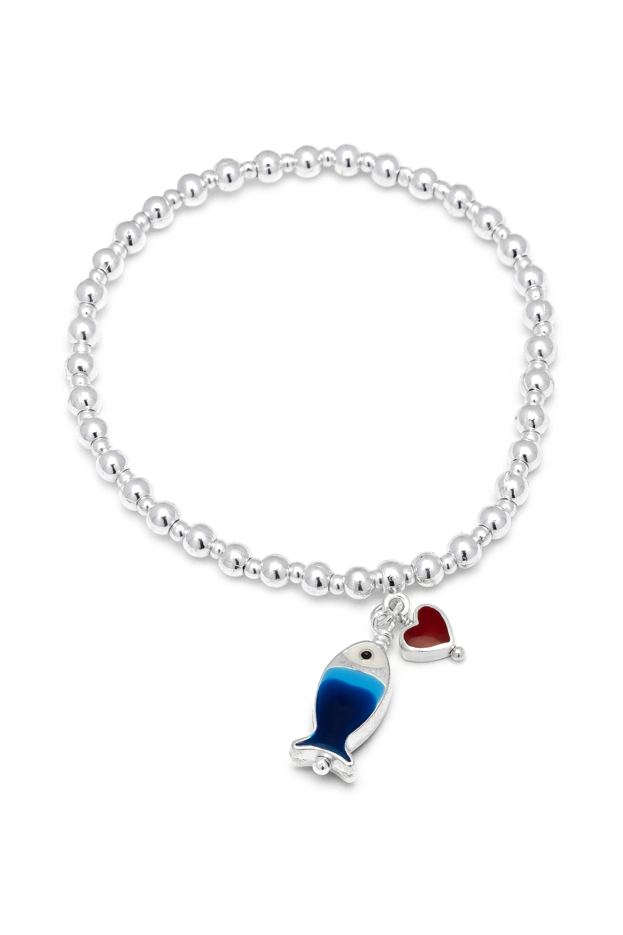 BRACCIALE ELASTICO PENDENTE PESCE BLU - Image 4