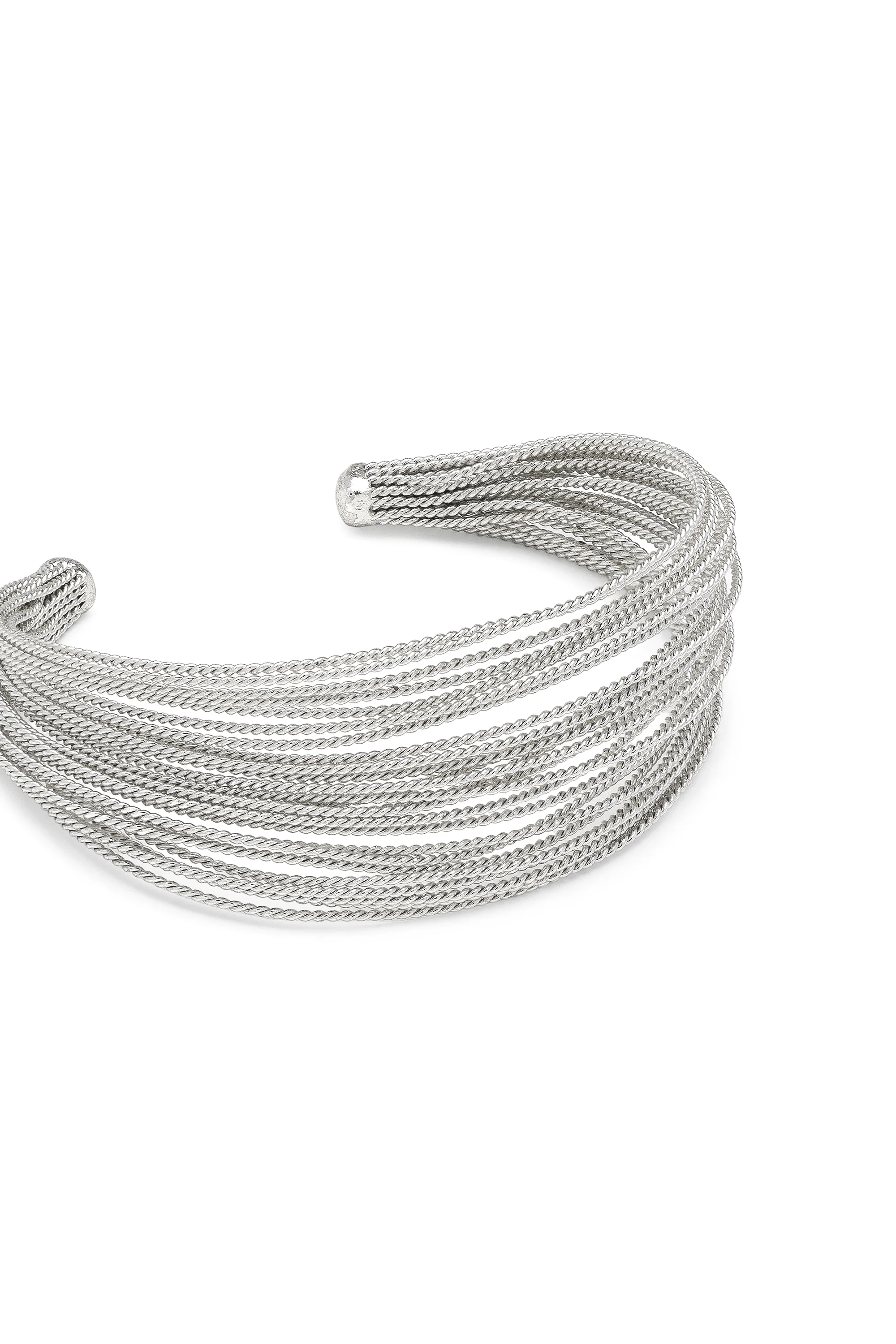 BRACCIALE FASCIA MULTIFILI SILVER - Image 4
