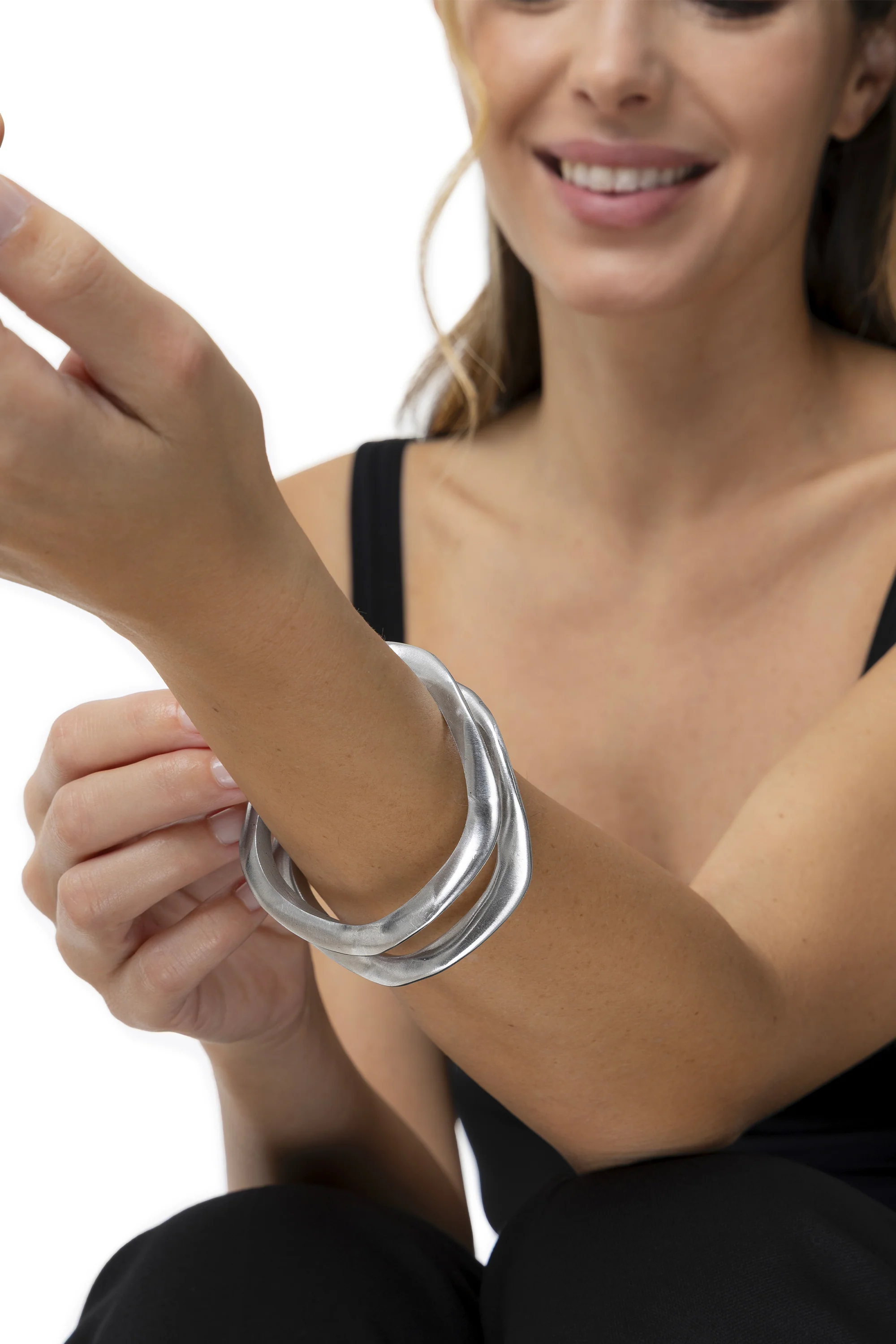 BRACCIALE RIGIDO PIATTO ONDE - Image 3