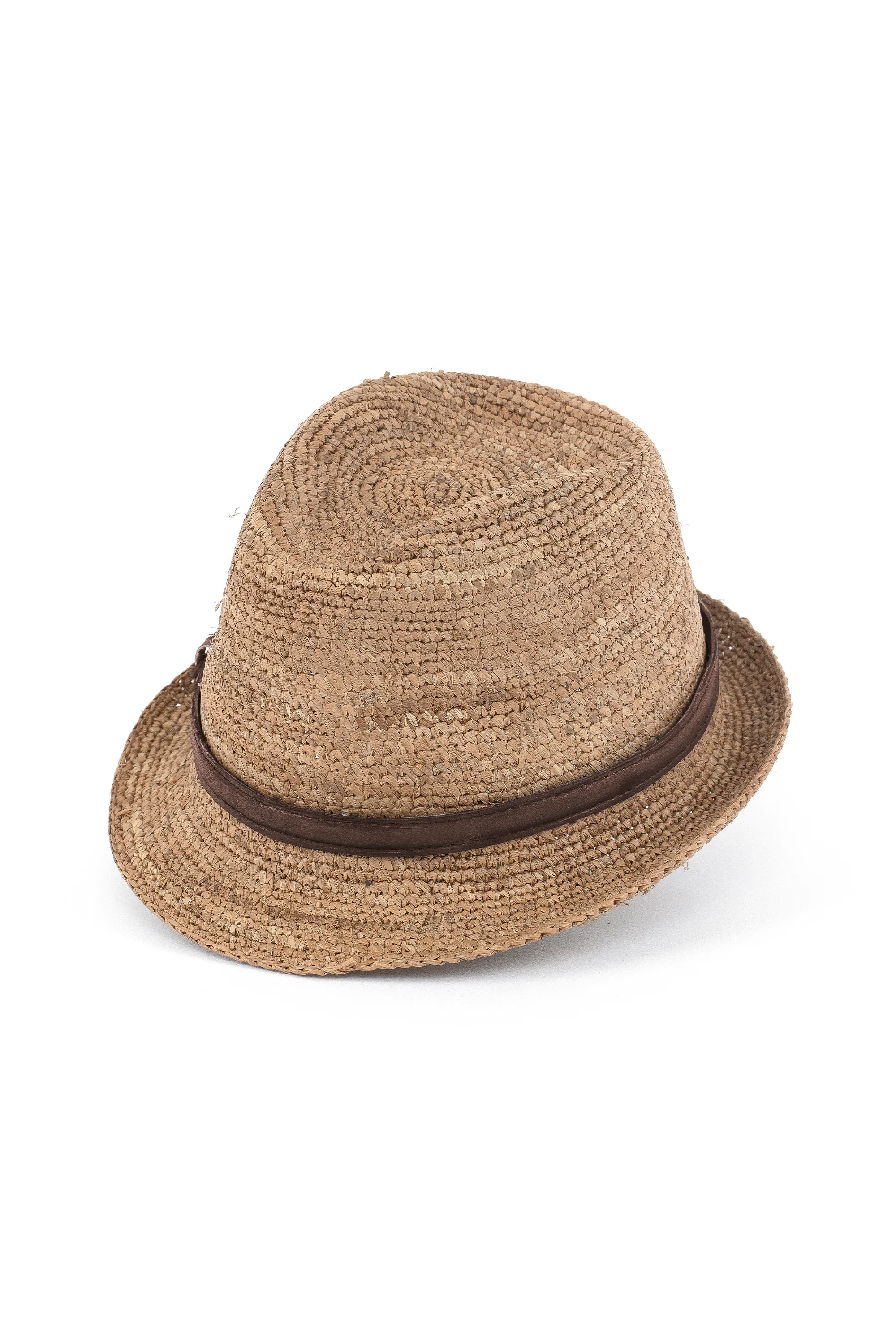 CAPPELLO RAFIA COWBOY CROCHET & PELLE - Image 5