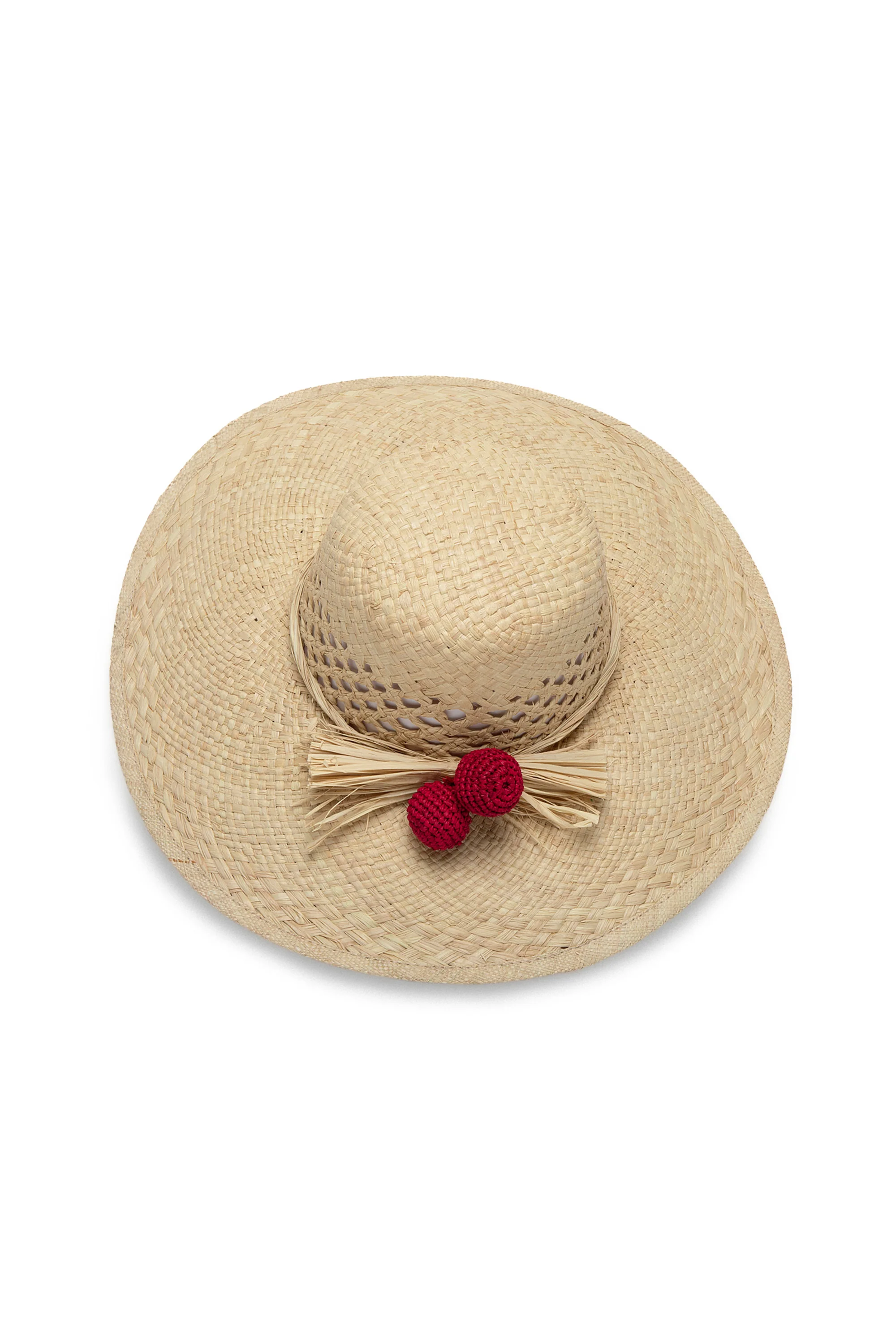 CAPPELLO RAFIA POMPON CROCHET - Image 6