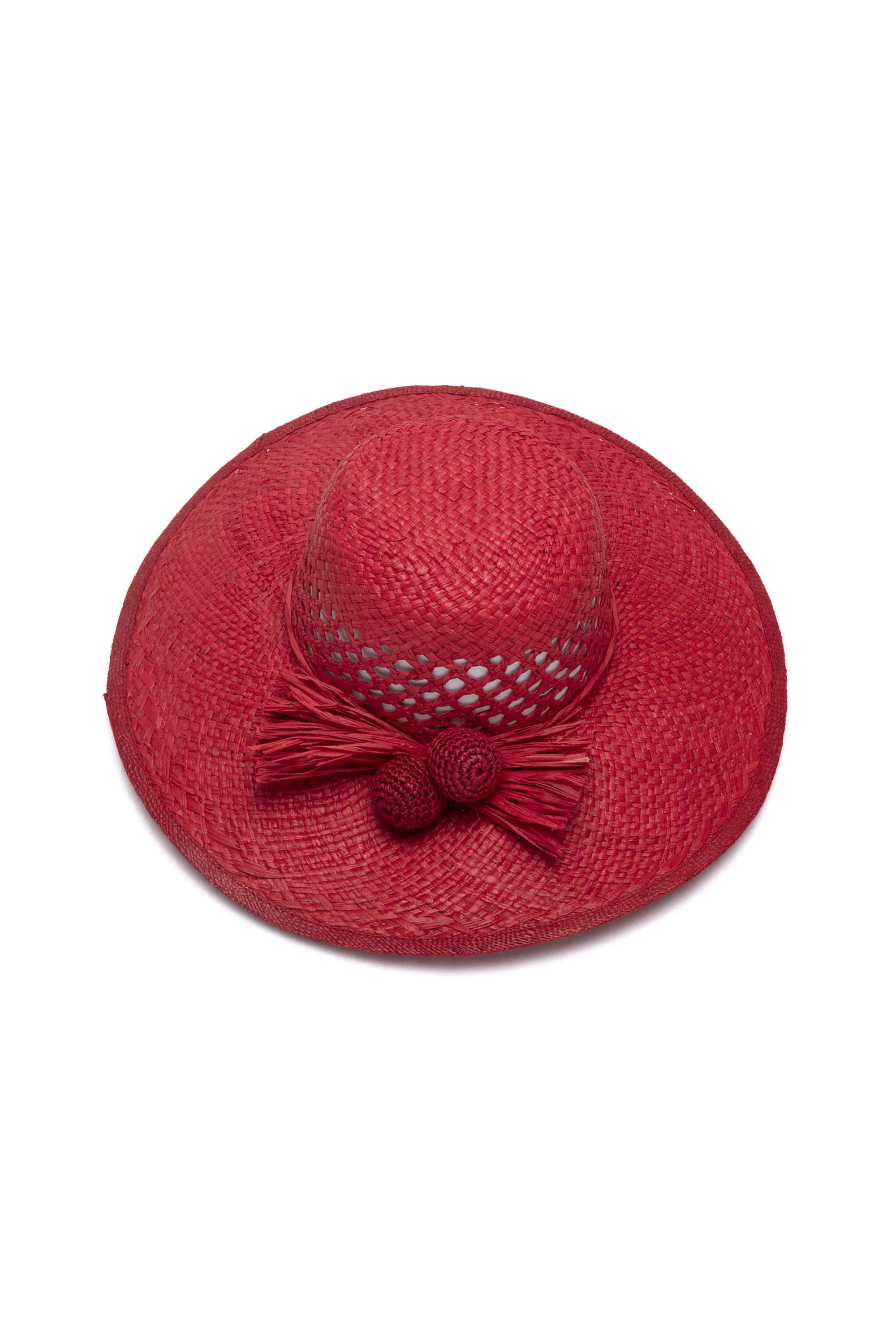 CAPPELLO RAFIA POMPON CROCHET - Image 9