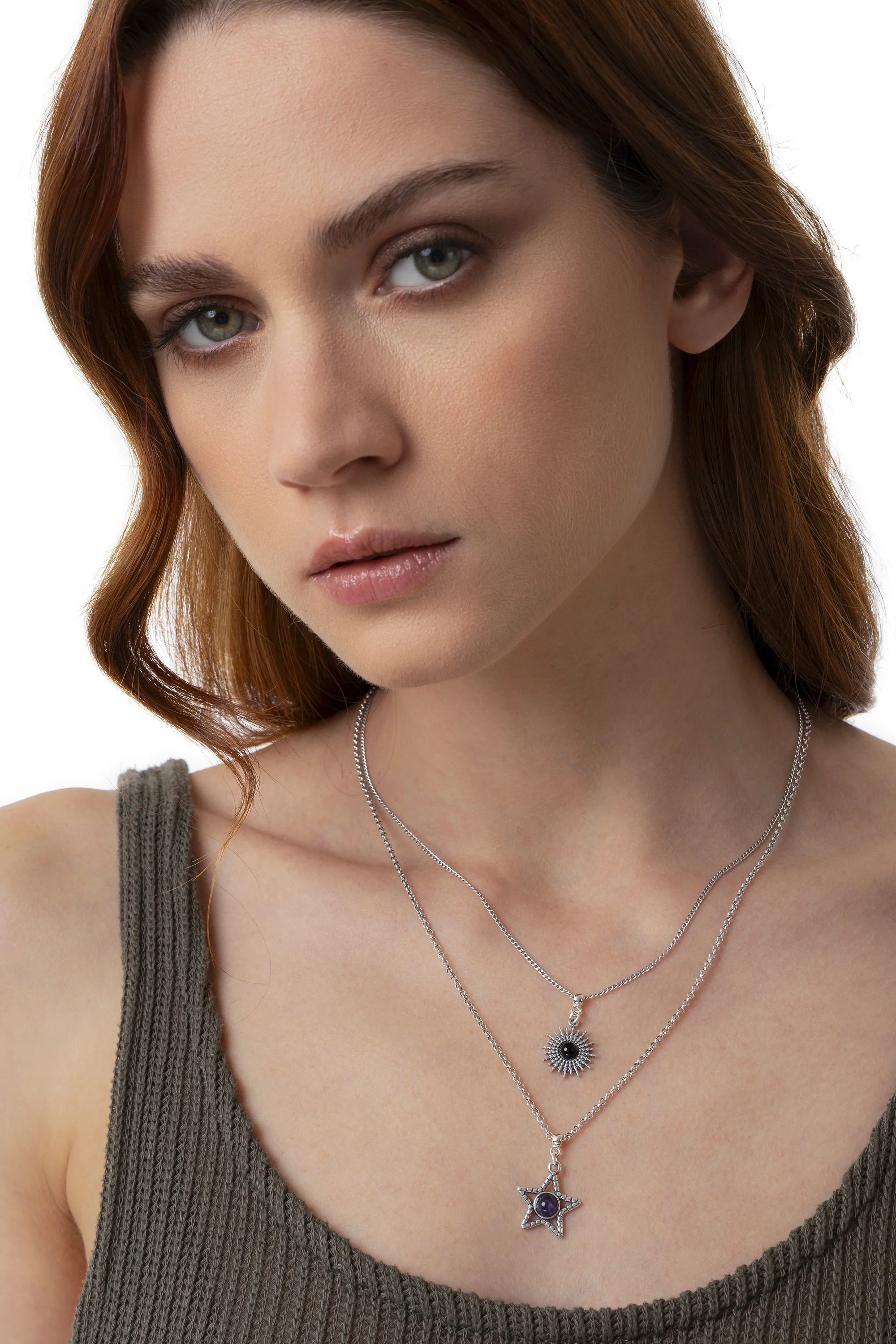 COLLANA 2 CATENE SOLE STELLA - Image 3