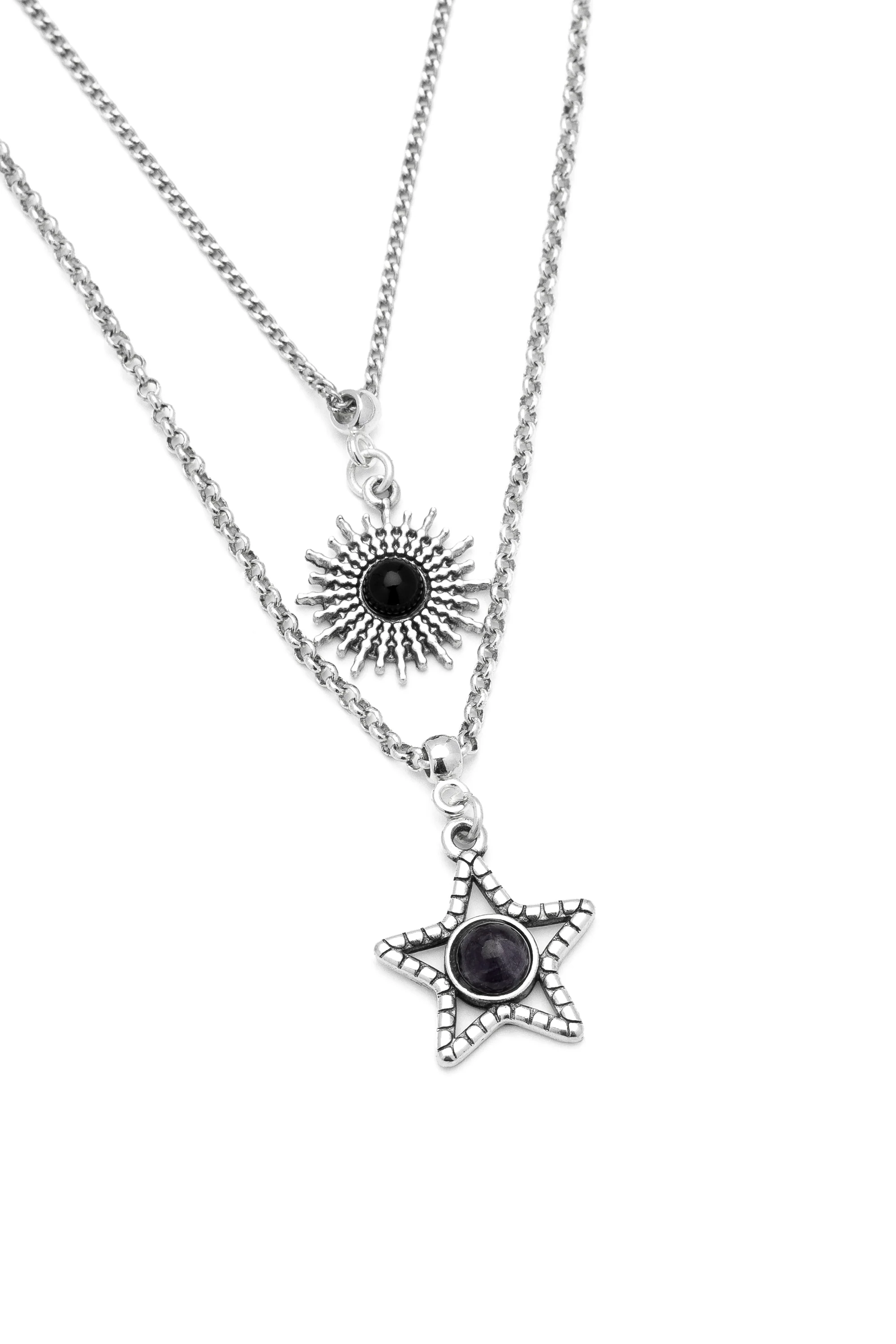 COLLANA 2 CATENE SOLE STELLA - Image 4