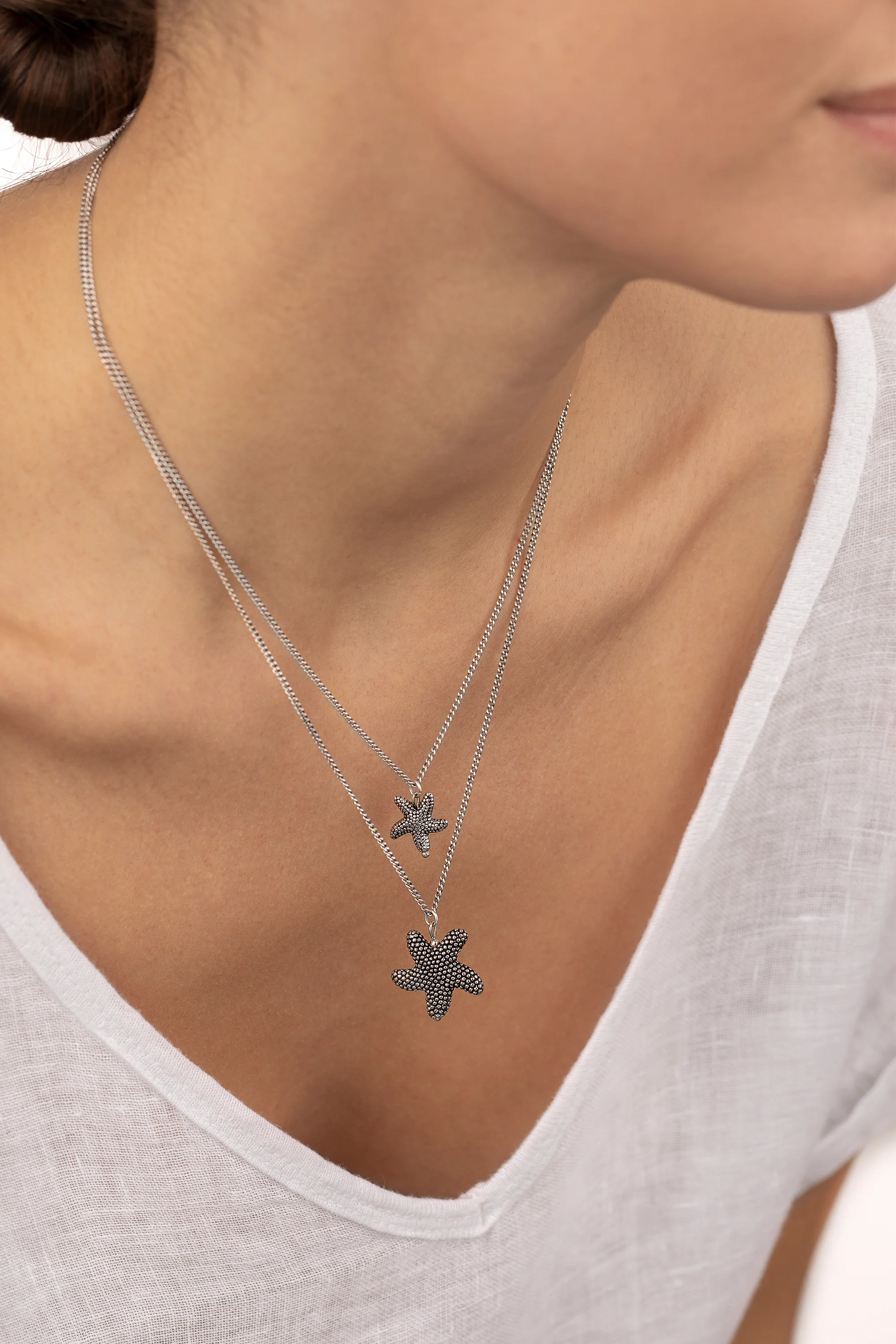 COLLANA 2 CATENE STELLE MARINE - Image 2