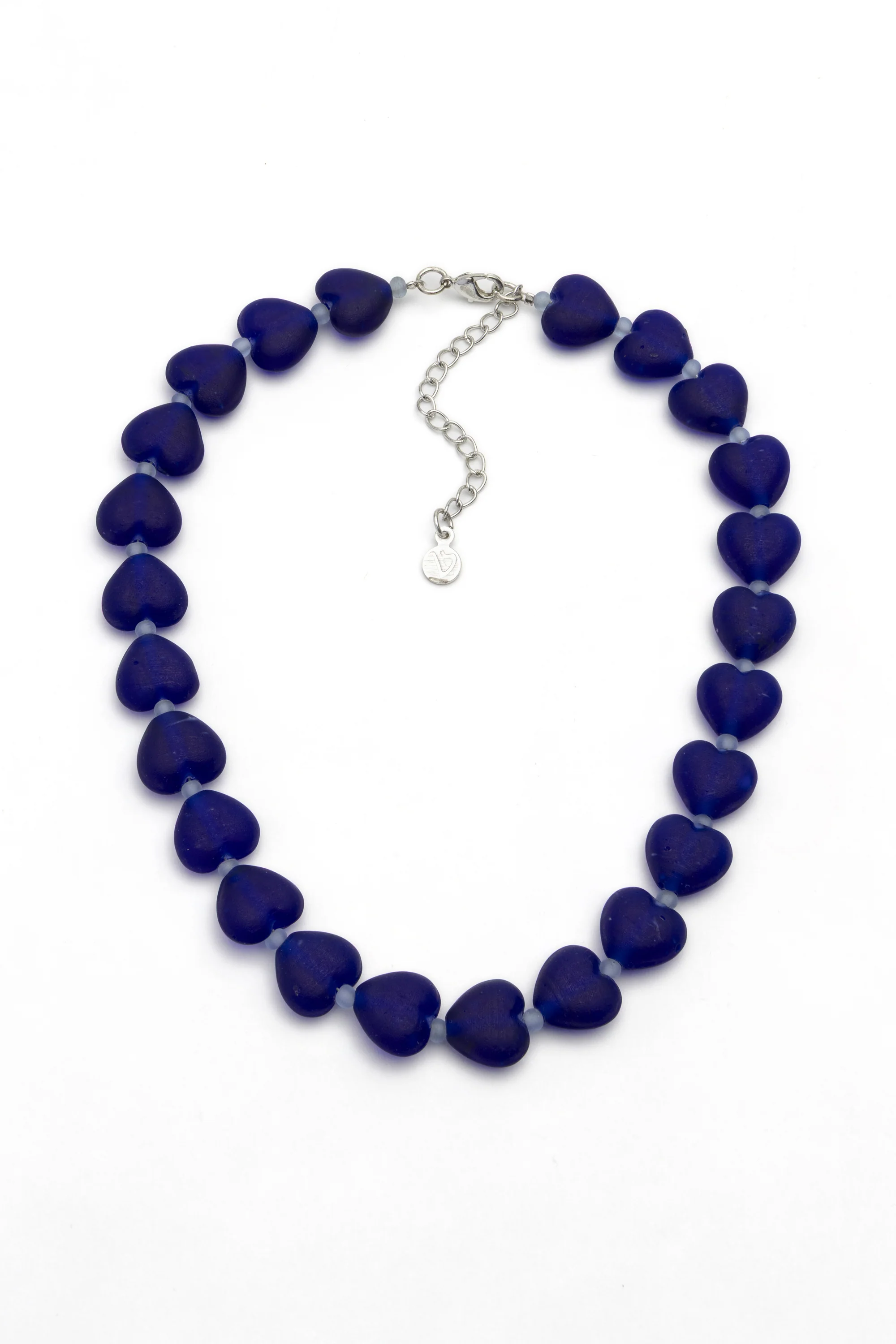 COLLANA CUORI VETRO
