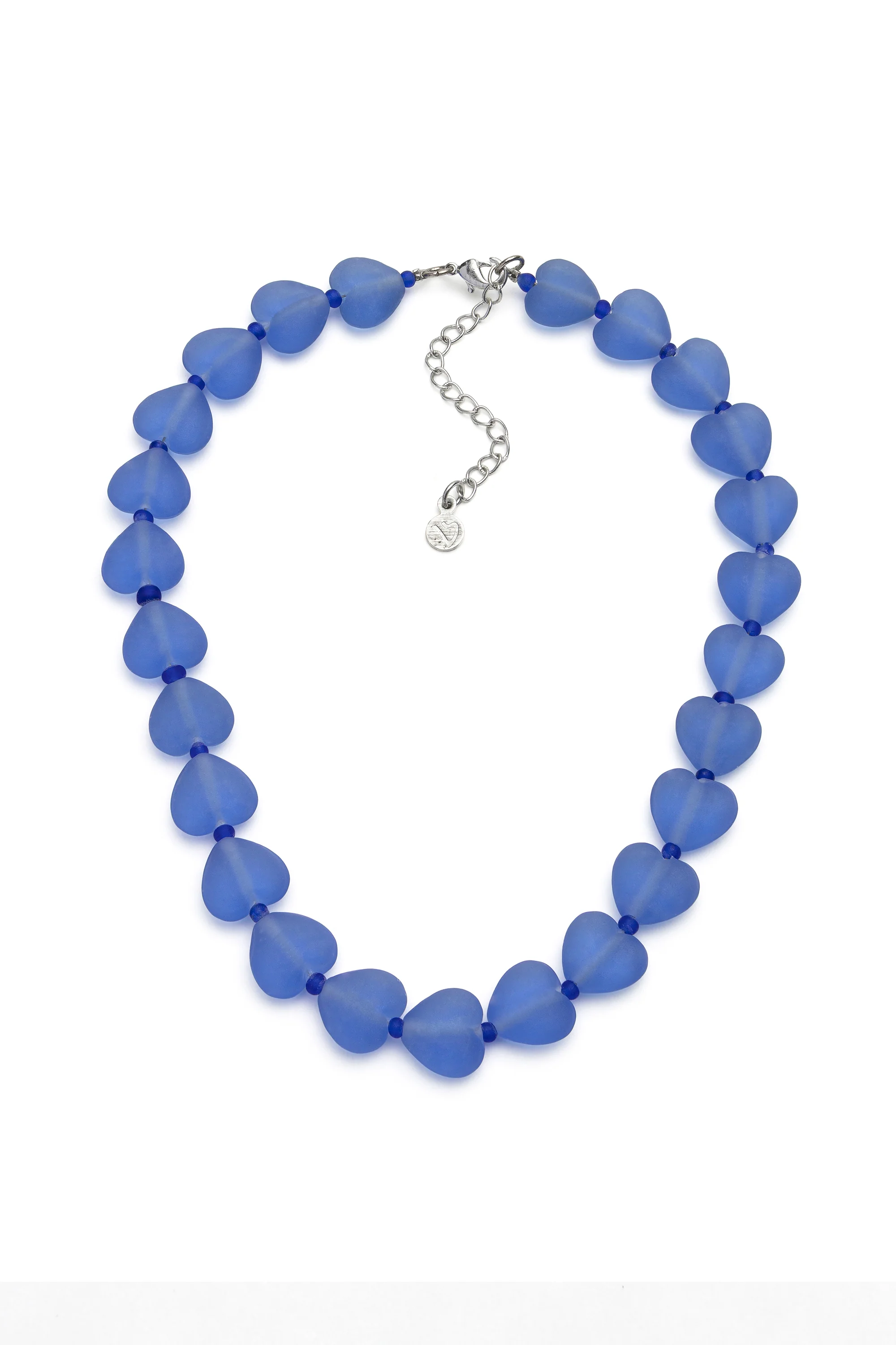 COLLANA CUORI VETRO