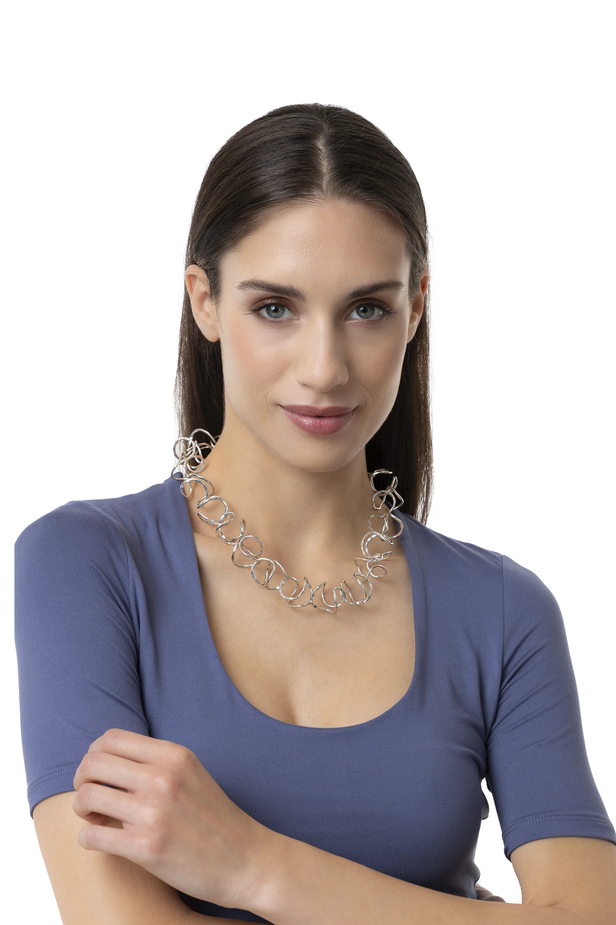 COLLANA CURVE SILVER - Image 3