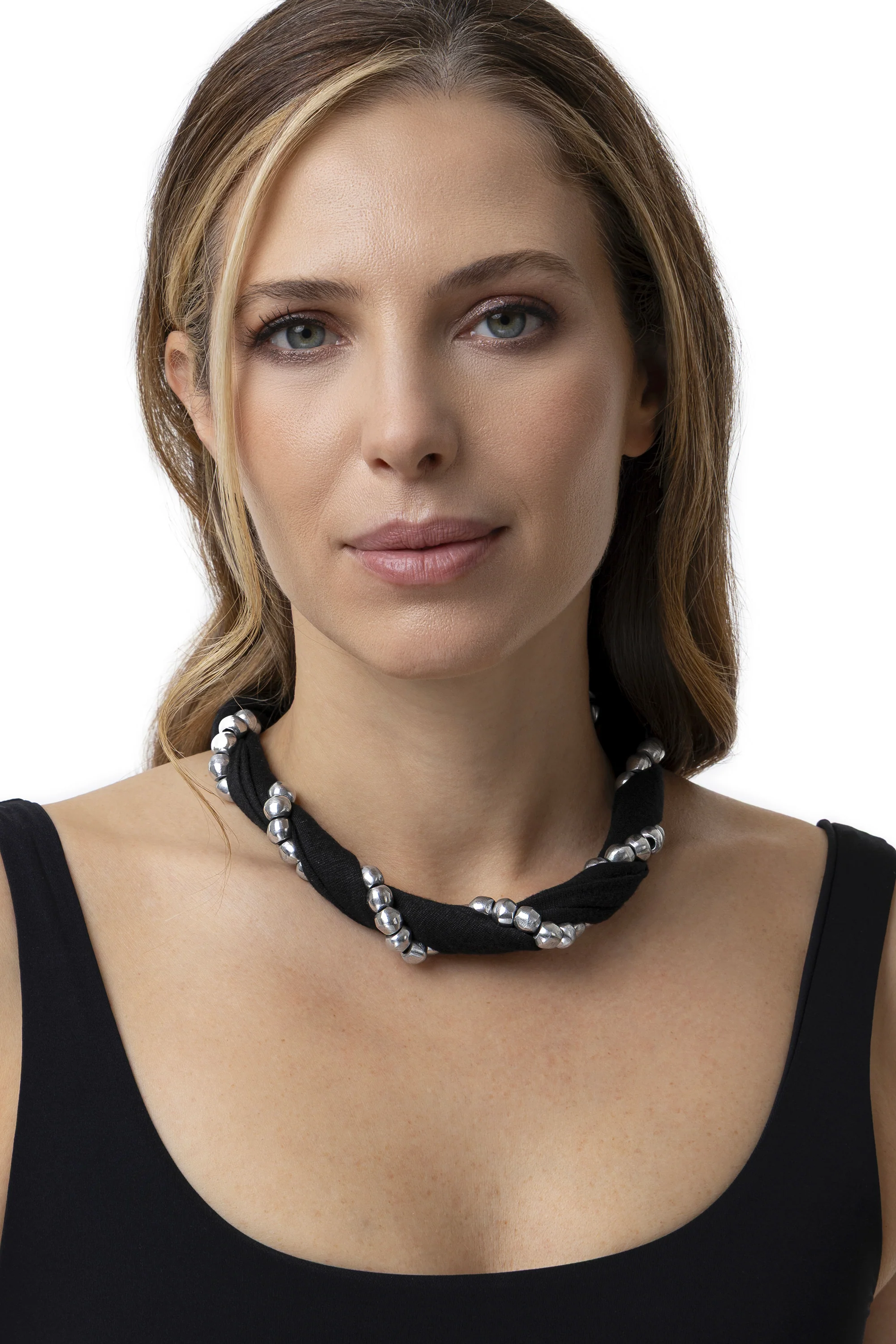 COLLANA JERSEY SFERE INTRECCIATE - Image 3