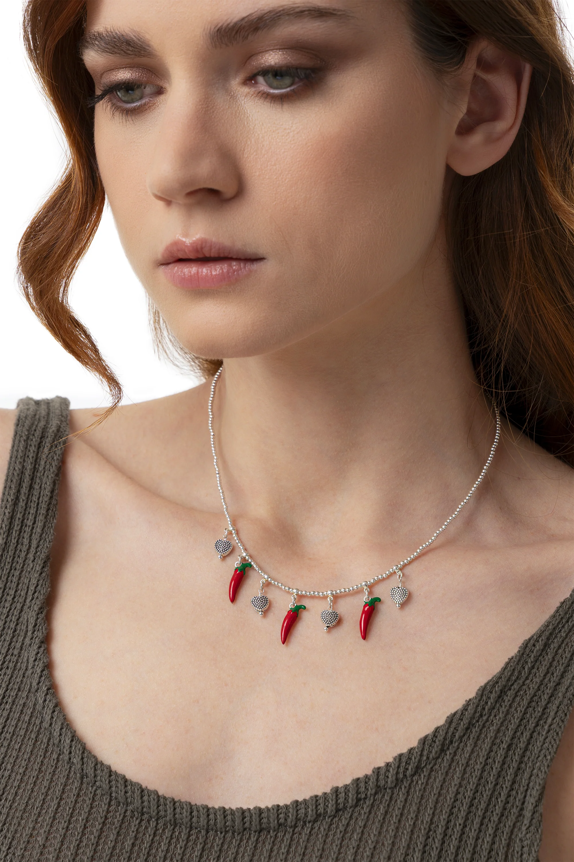 COLLANA PEPERONCINI E CUORI - Image 2