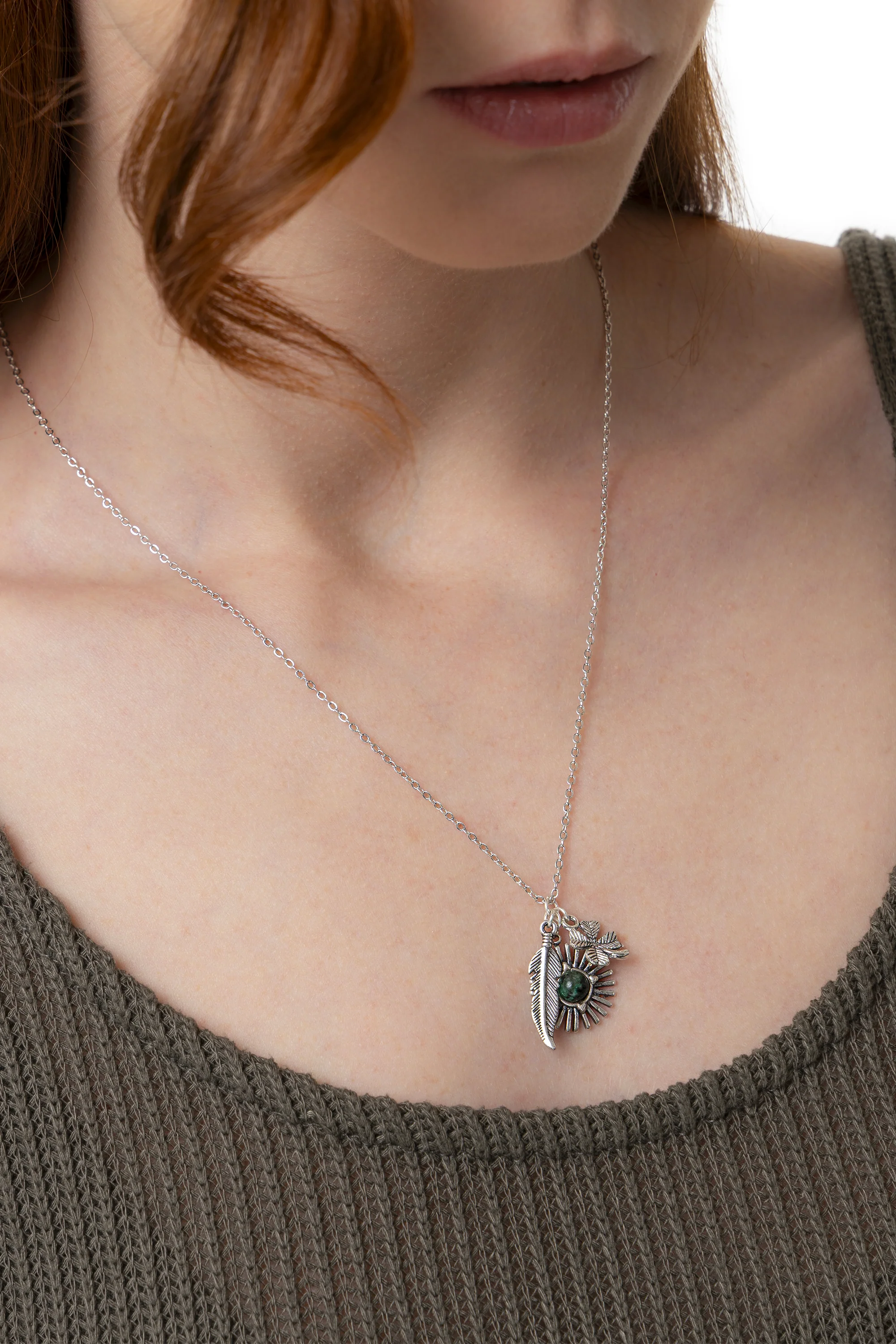 COLLANA QUADRIFOGLIO PIUMA - Image 2