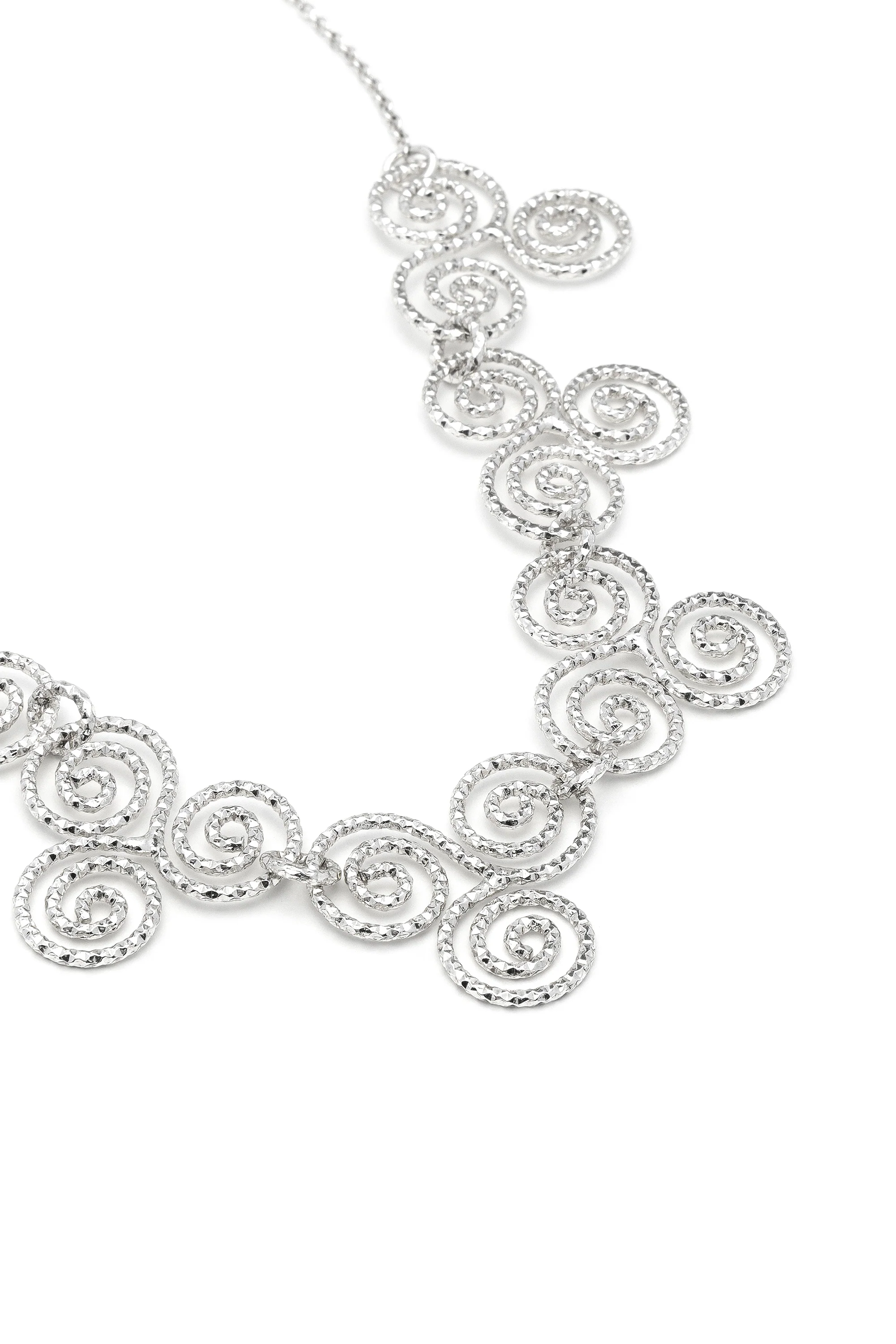 COLLANA TRIS SPIRALI SILVER - Image 4