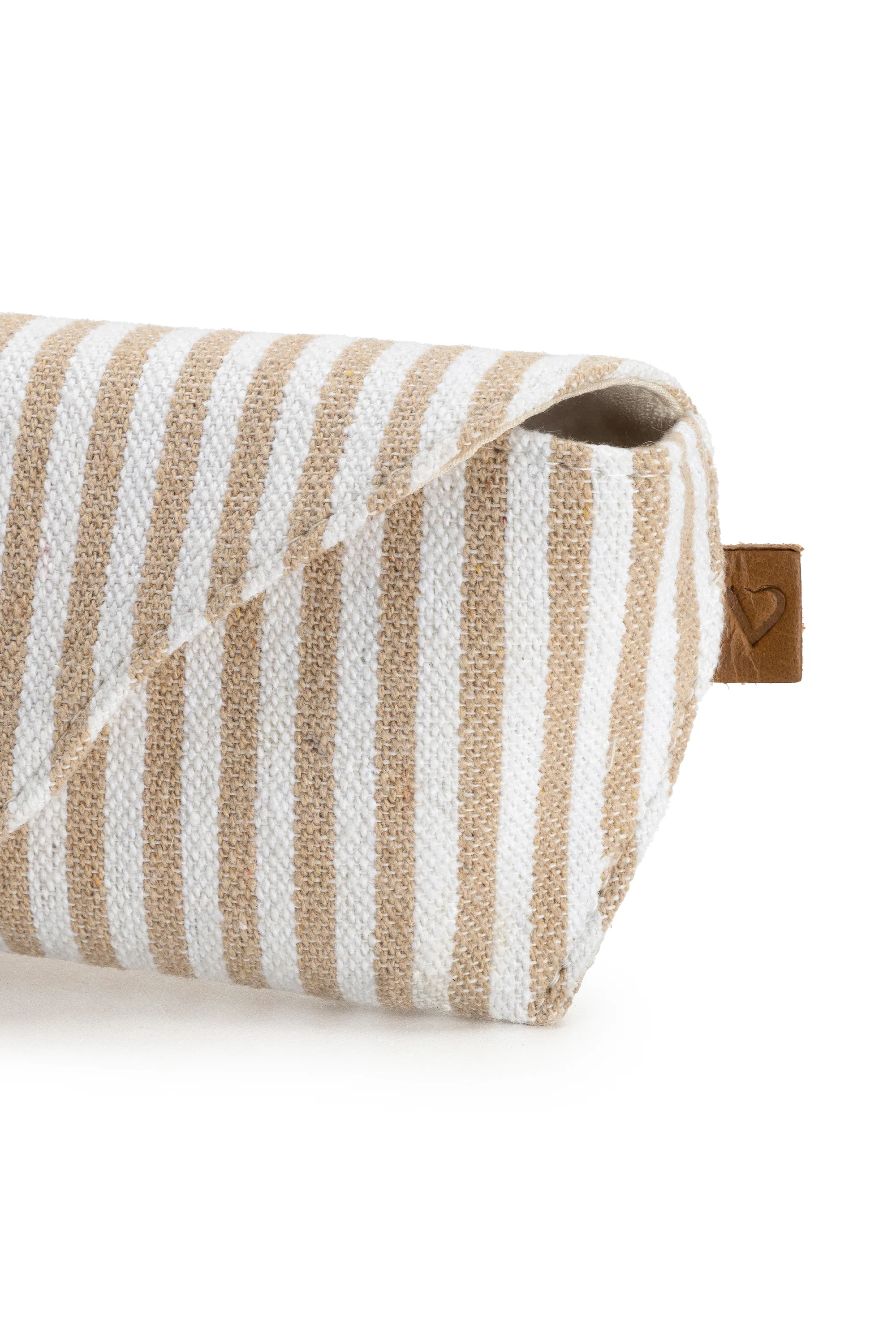 CUSTODIA OCCHIALI RIGHE BEIGE - Image 5