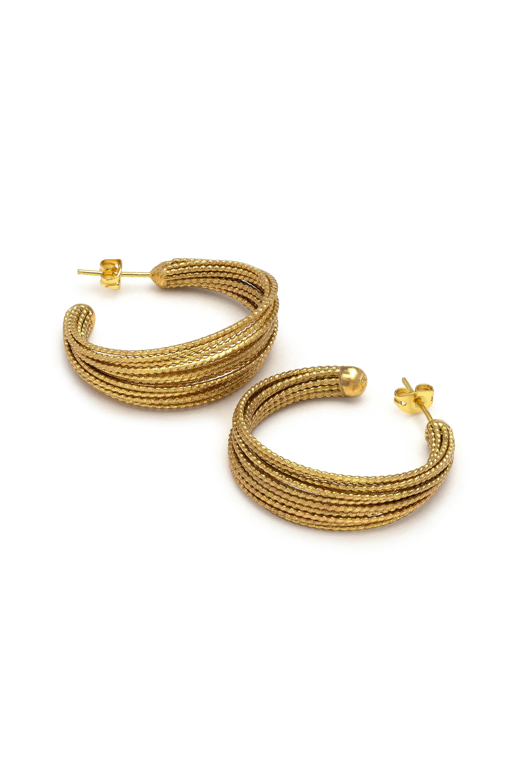 ORECCHINI C HOOP MULTILINEE - Image 4