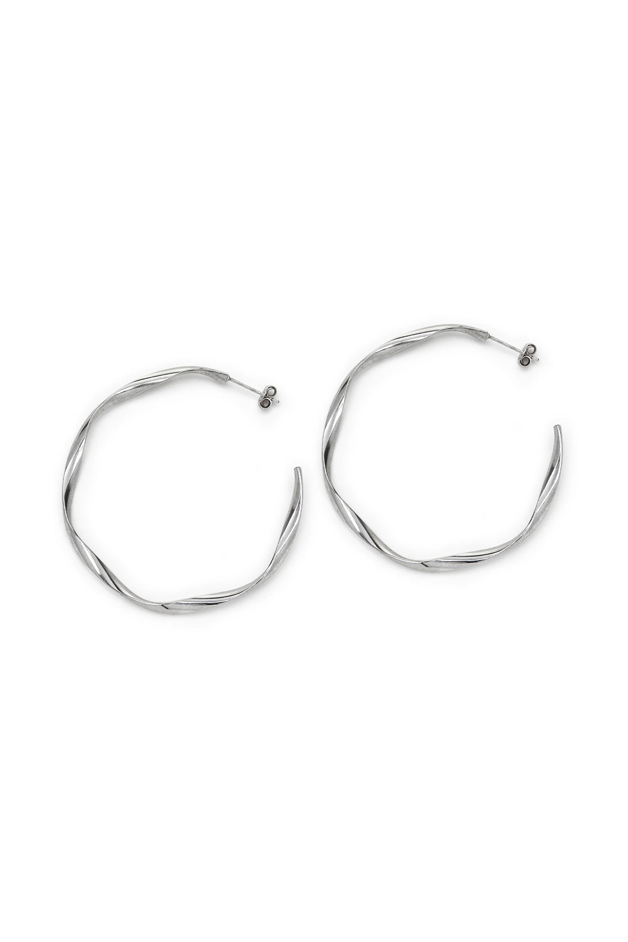 ORECCHINI C HOOP NASTRO