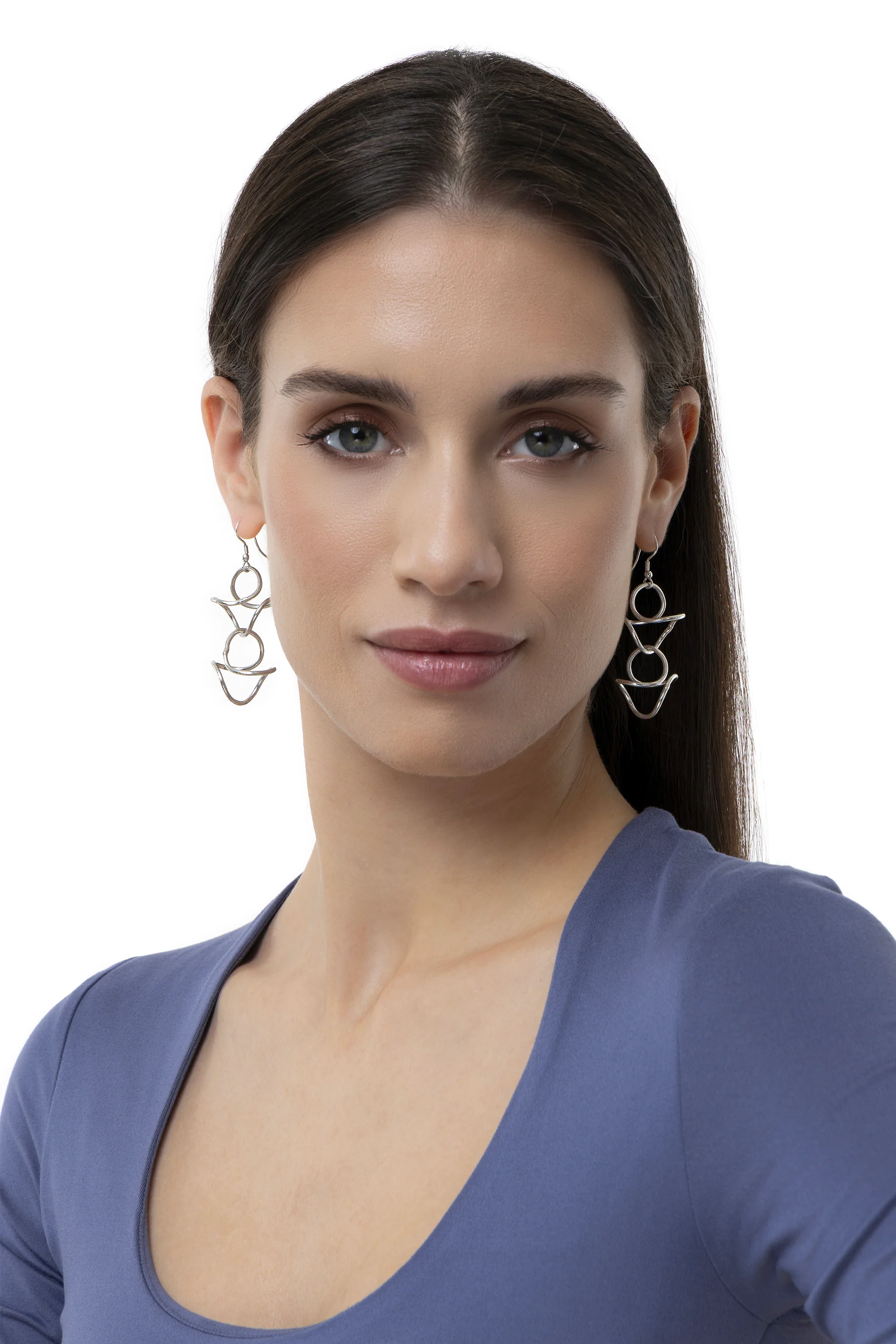 ORECCHINI CURVE SILVER - Image 3