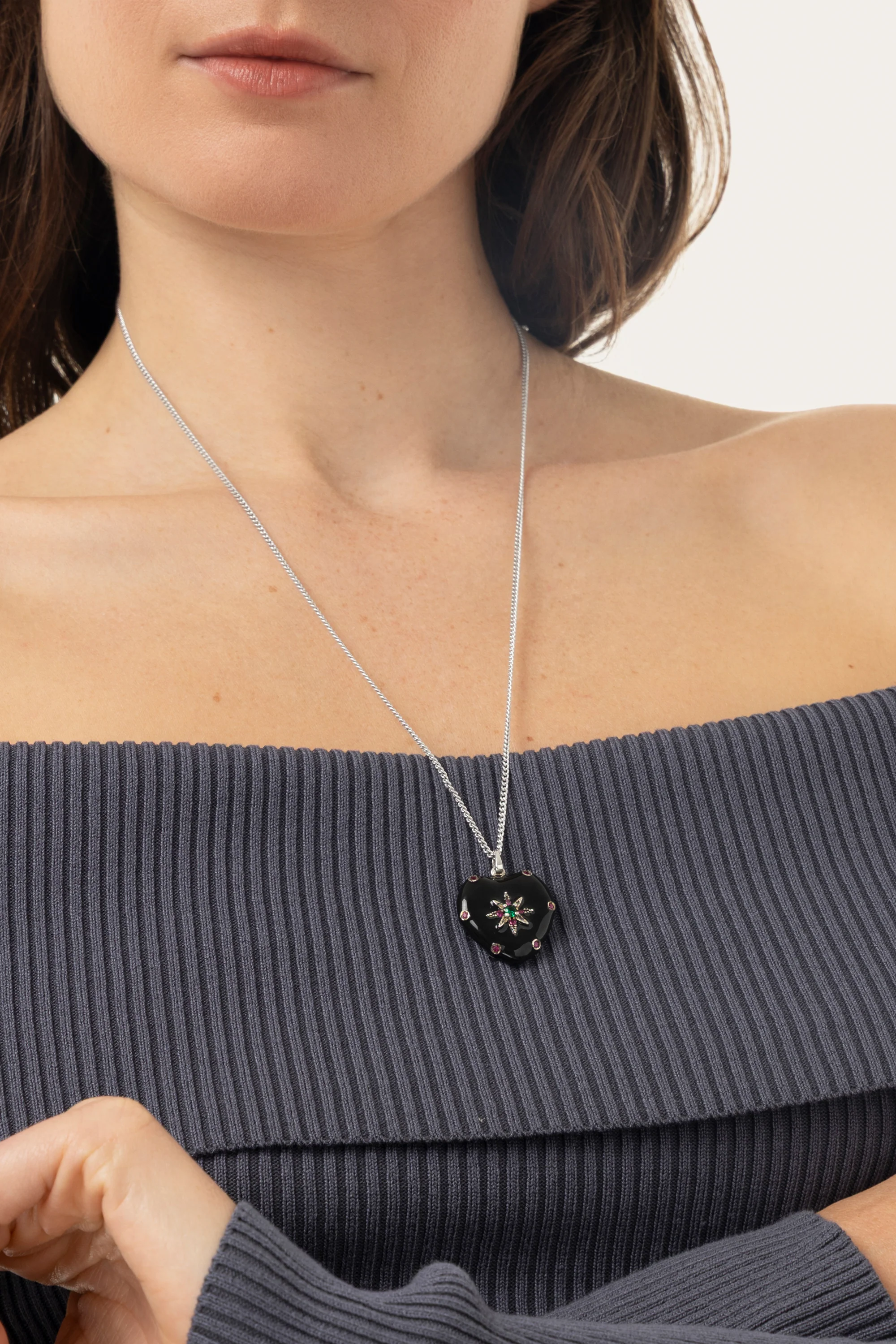 PENDENTE CUORE NERO - Image 3
