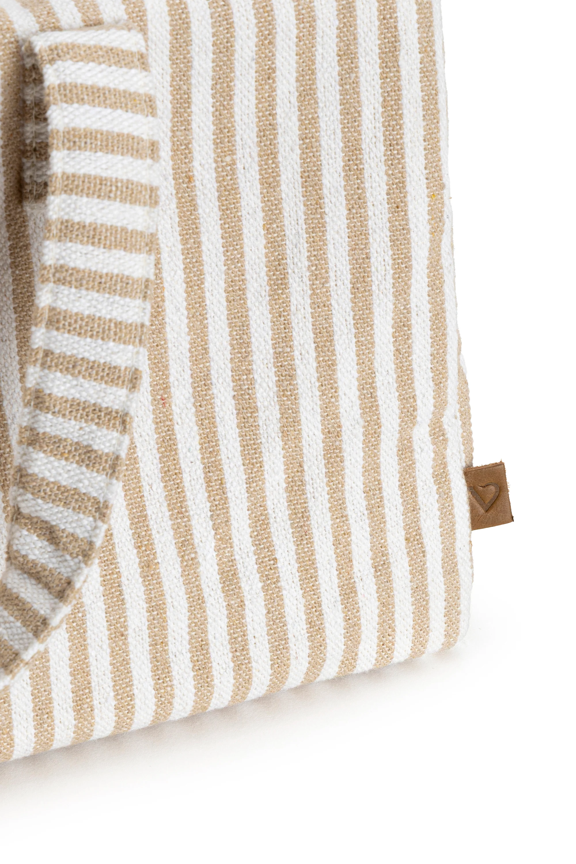 POCHETTE CON MANICI RIGHE BEIGE - Image 6