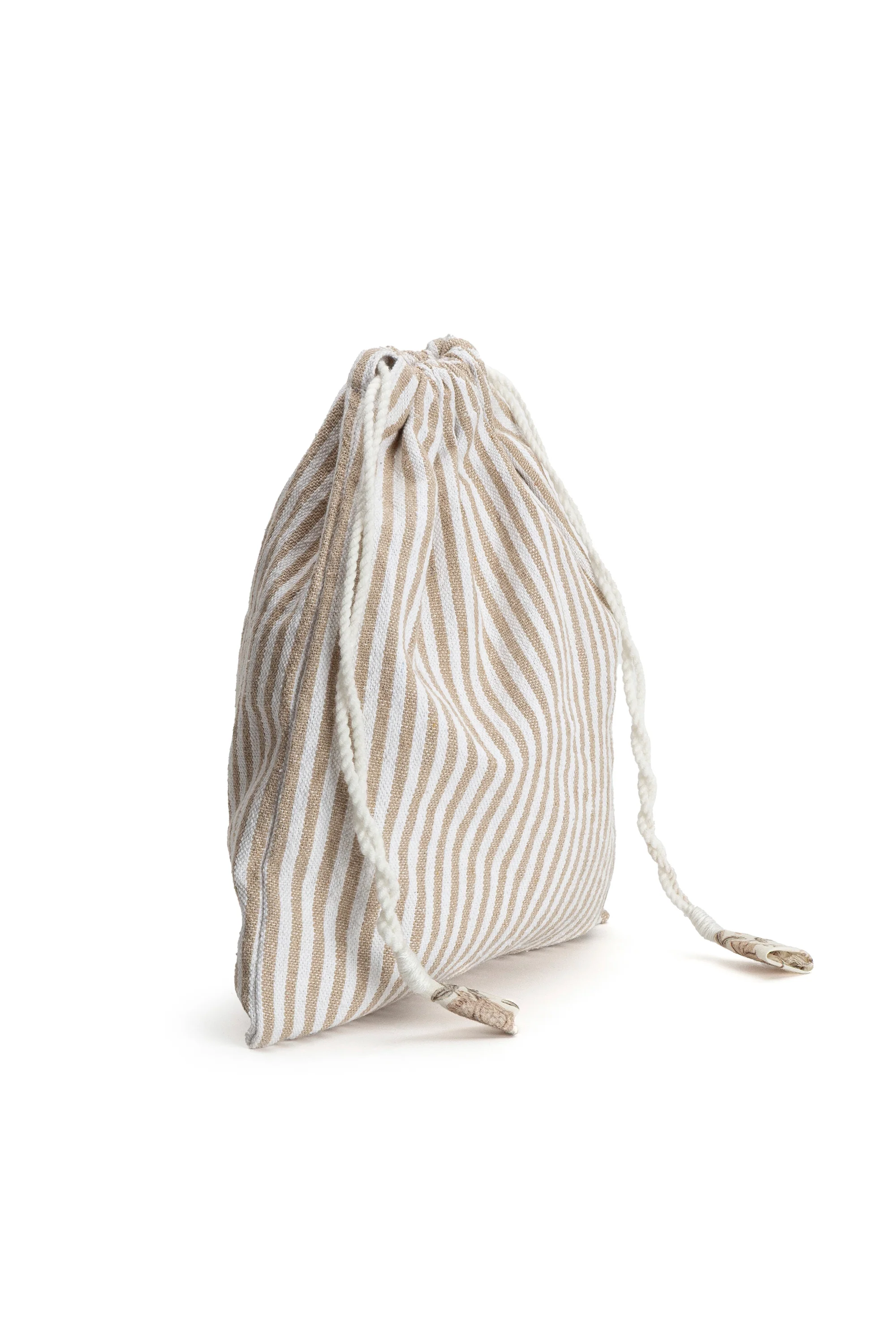 SACCA MEDIA RIGHE BEIGE - Image 4