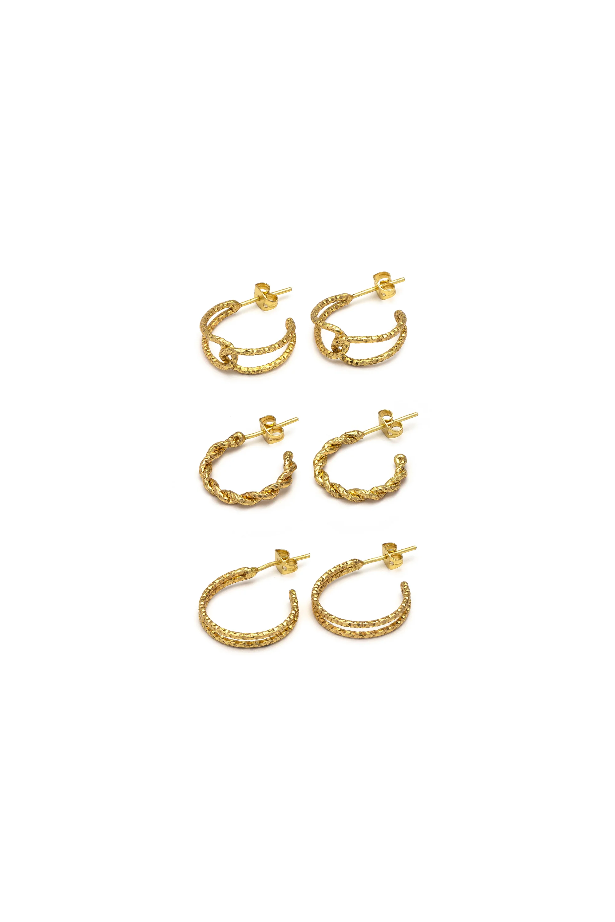 TRIS ORECCHINI C HOOP DESIGN MIX - Image 4